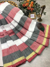 Load image into Gallery viewer, Akc office Wear Linen sarees