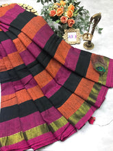 Load image into Gallery viewer, Akc office Wear Linen sarees