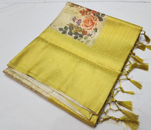 Load image into Gallery viewer, Softy silk Banarasi with digital print