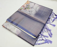 Load image into Gallery viewer, Softy silk Banarasi with digital print
