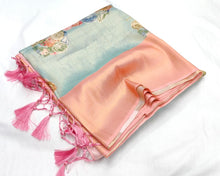 Load image into Gallery viewer, Softy silk Banarasi with digital print