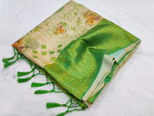 Load image into Gallery viewer, Softy silk Banarasi with digital print