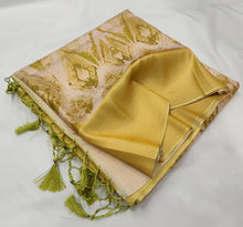 Load image into Gallery viewer, Softy silk Banarasi with digital print