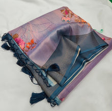 Load image into Gallery viewer, Softy silk Banarasi with digital print