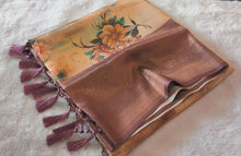 Load image into Gallery viewer, Softy silk Banarasi with digital print