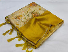 Load image into Gallery viewer, Softy silk Banarasi with digital print