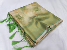 Load image into Gallery viewer, Softy silk Banarasi with digital print