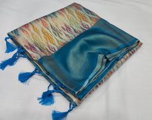 Load image into Gallery viewer, Softy silk Banarasi with digital print