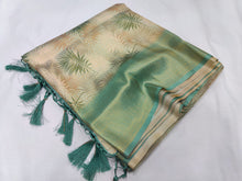 Load image into Gallery viewer, Softy silk Banarasi with digital print