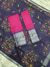 Load image into Gallery viewer, Mangalagiri Exclusive Pattu Kanchi Border Digital Printed Voni Lehanga Sets