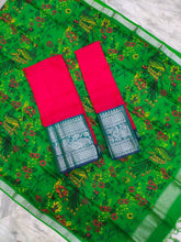 Load image into Gallery viewer, Mangalagiri Exclusive Pattu Kanchi Border Digital Printed Voni Lehanga Sets