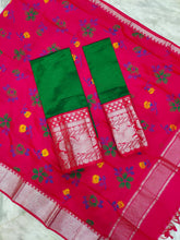 Load image into Gallery viewer, Mangalagiri Exclusive Pattu Kanchi Border Digital Printed Voni Lehanga Sets