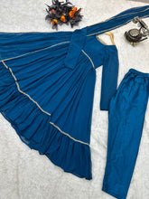 Load image into Gallery viewer, Georgette full sleeve anarkali gown