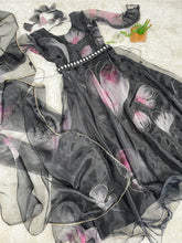 Load image into Gallery viewer, Organza printed Readymade Gown