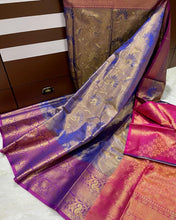 Load image into Gallery viewer, Banarasi tissue kanchipuram silk Saree*