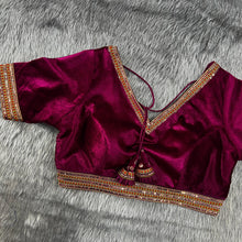 Load image into Gallery viewer, HEAVY VELVET BRIDAL BLOUSE
