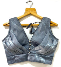 Load image into Gallery viewer, NEW Ruffle SILK PLEATED DESINGER BLOUSE*