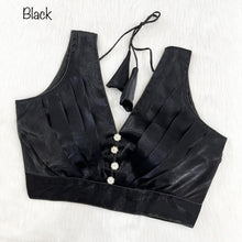 Load image into Gallery viewer, NEW Ruffle SILK PLEATED DESINGER BLOUSE*