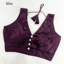 Load image into Gallery viewer, NEW Ruffle SILK PLEATED DESINGER BLOUSE