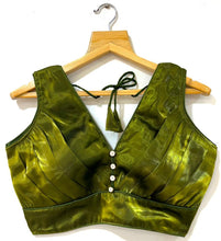 Load image into Gallery viewer, NEW Ruffle SILK PLEATED DESINGER BLOUSE*