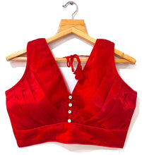 Load image into Gallery viewer, NEW Ruffle SILK PLEATED DESINGER BLOUSE*