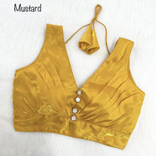 Load image into Gallery viewer, NEW Ruffle SILK PLEATED DESINGER BLOUSE