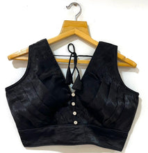 Load image into Gallery viewer, NEW Ruffle SILK PLEATED DESINGER BLOUSE