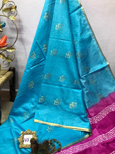Load image into Gallery viewer, Akc Bhagalpuri Linen Sarees