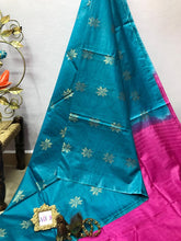 Load image into Gallery viewer, Akc Bhagalpuri Linen Sarees
