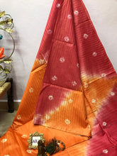 Load image into Gallery viewer, Akc Bhagalpuri Linen Sarees