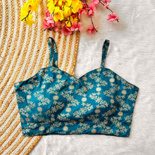 Load image into Gallery viewer, Spaghetti Bridal Dola Foil Work blouse