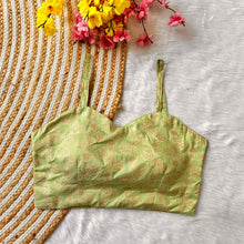 Load image into Gallery viewer, Spaghetti Bridal Dola Foil Work blouse