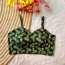 Load image into Gallery viewer, Spaghetti Bridal Dola Foil Work blouse