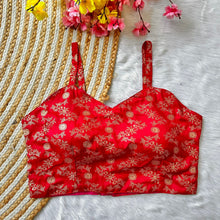 Load image into Gallery viewer, Spaghetti Bridal Dola Foil Work blouse