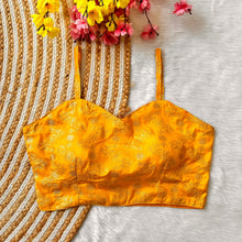 Load image into Gallery viewer, Spaghetti Bridal Dola Foil Work blouse