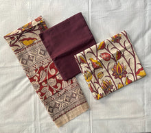 Load image into Gallery viewer, Kalamkari pure cotton dress materials