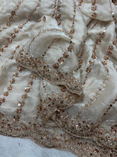 Load image into Gallery viewer, Space silk designer party wear sequence border sarees