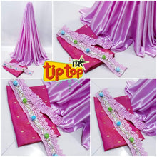 Load image into Gallery viewer, SATIN SAREE WITH DESIGNER BLOUSE* - Sheetal Fashionzz