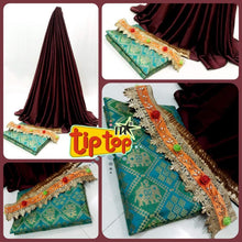 Load image into Gallery viewer, SATIN SAREE WITH DESIGNER BLOUSE* - Sheetal Fashionzz