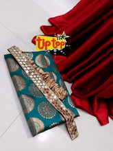 Load image into Gallery viewer, SATIN SAREE WITH DESIGNER BLOUSE* - Sheetal Fashionzz