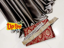 Load image into Gallery viewer, SATIN SAREE WITH DESIGNER BLOUSE* - Sheetal Fashionzz