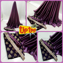Load image into Gallery viewer, SATIN SAREE WITH DESIGNER BLOUSE* - Sheetal Fashionzz