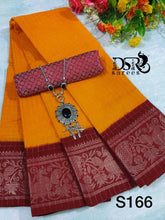 Load image into Gallery viewer, Dsr
Pure cotton madurai Sungudi sarees in shimmering silver border - Sheetal Fashionzz