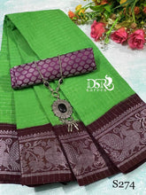 Load image into Gallery viewer, Dsr
Pure cotton madurai Sungudi sarees in shimmering silver border - Sheetal Fashionzz