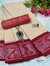 Load image into Gallery viewer, Dsr
Pure cotton madurai Sungudi sarees in shimmering silver border - Sheetal Fashionzz
