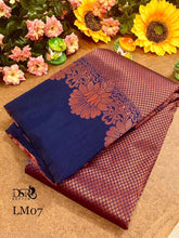 Load image into Gallery viewer, DSR-Banarasi Mugal Floral Kanchi Semi Silk Sarees - Sheetal Fashionzz