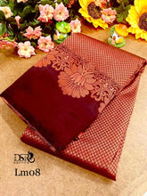 Load image into Gallery viewer, DSR-Banarasi Mugal Floral Kanchi Semi Silk Sarees - Sheetal Fashionzz