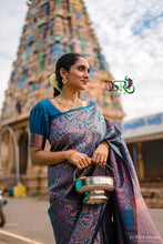 Load image into Gallery viewer, Dsr ERAGAI POLE
Kanchi semi silk bridal saree with all over copper zari jaquards - Sheetal Fashionzz