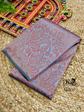 Load image into Gallery viewer, Dsr ERAGAI POLE
Kanchi semi silk bridal saree with all over copper zari jaquards - Sheetal Fashionzz