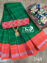 Load image into Gallery viewer, DSR-DD silver Sungudi Sarees with silver stripes - Sheetal Fashionzz